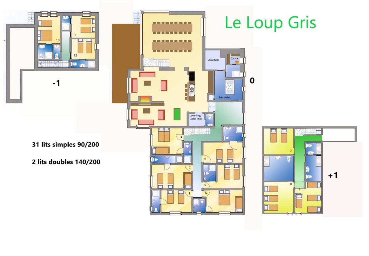 Le Loup Gris - 35 Pers - Vue-Wellness, Butgenbach-Malmedy Vila Exterior foto